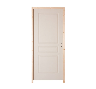 Bloc Porte Postformé Chant droit, Huisserie 65 mm, H. 204 cm x l.83 cm,  Poussant Gauche - Chrétien Matériaux