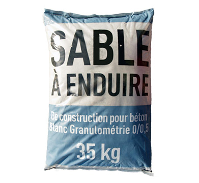 Sable Blanc 0/1, Sac de 35 kg - Chrétien Matériaux