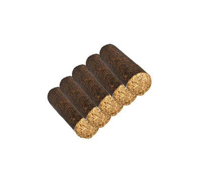 pack de 5 bûches de bois densifié