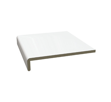 planche de rive PVC cellulaire blanc