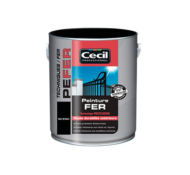 pot de peinture noir brillant fer cecil