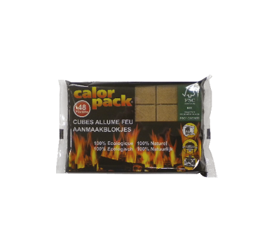 sachet de cubes allume feu