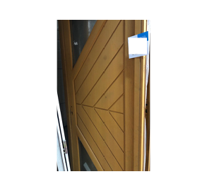 porte en bois vitrée