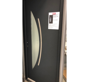 porte d'entrée anthracite vitrée
