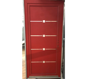 porte d'entrée rouge