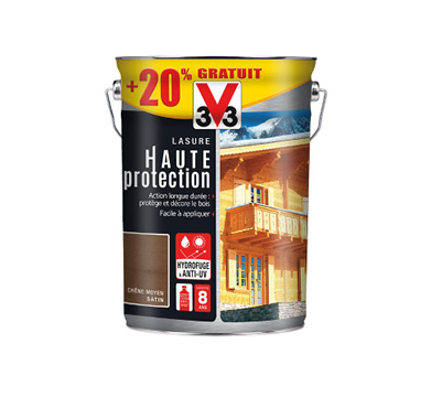 pot de lasure haute protection chêne moyen v33