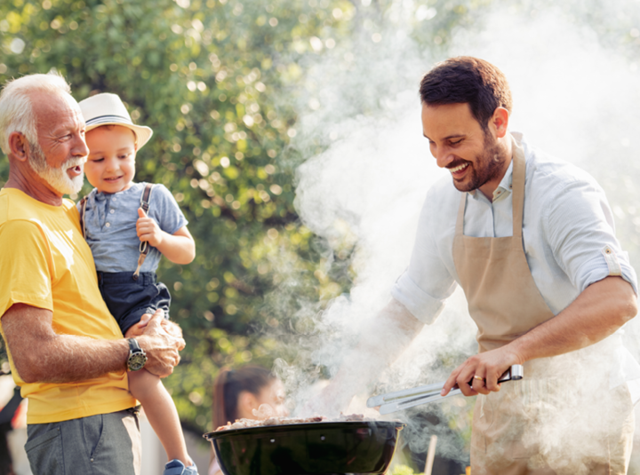 barbecue en famille