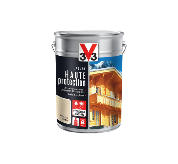 pot de lasure haute protection incolore v33