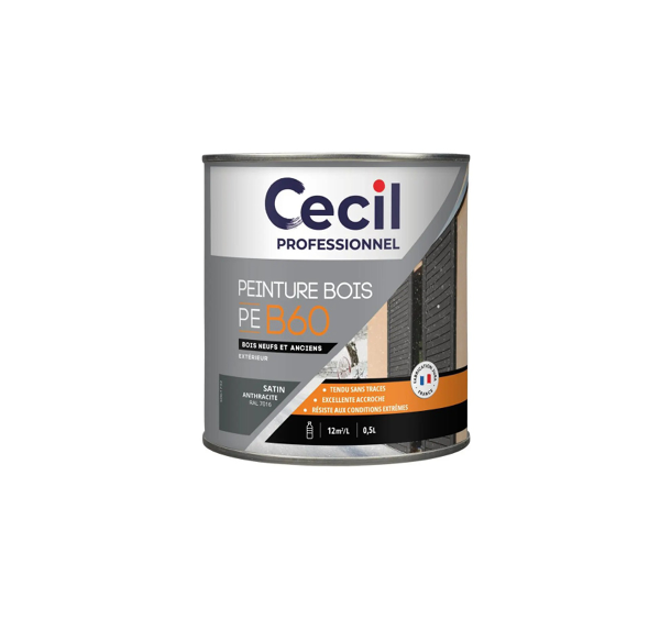 pot de peinture bois anthracite cecil