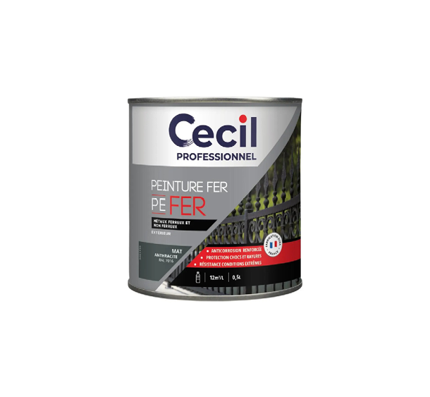 pot de peinture fer anthracite cecil