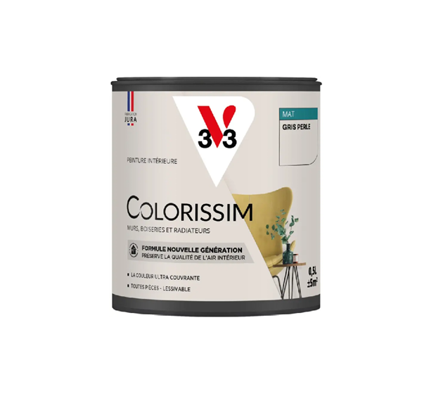 pot de peinture gris perle v33