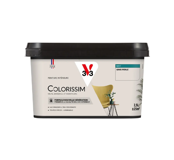 pot de peinture gris perle v33