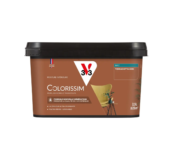 pot de peinture terracotta chic v33