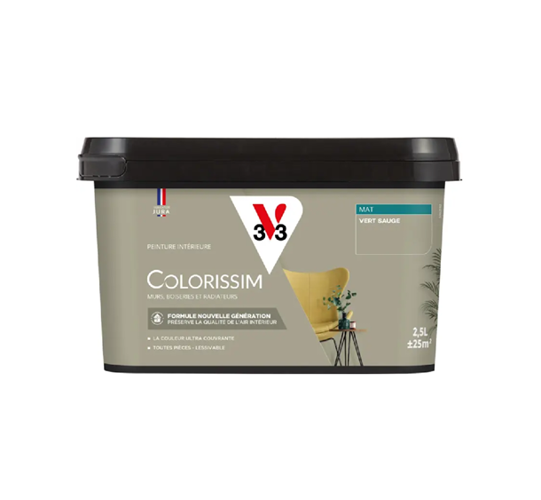 pot de peinture vert sauge v33