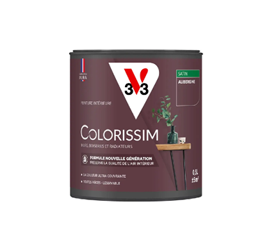 pot de peinture aubergine v33