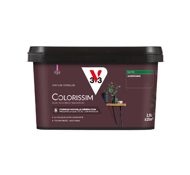 pot de peinture aubergine v33