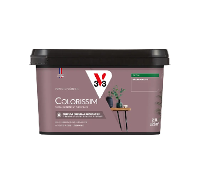 pot de peinture brun mauve v33