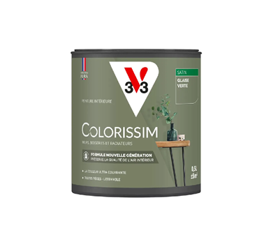 pot de peinture glaise verte v33