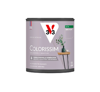 pot de peinture gris mauve v33