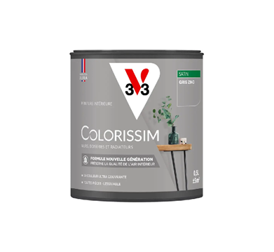 pot de peinture gris zinc v33