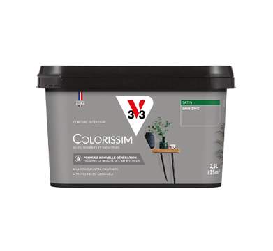 pot de peinture gris zinc v33