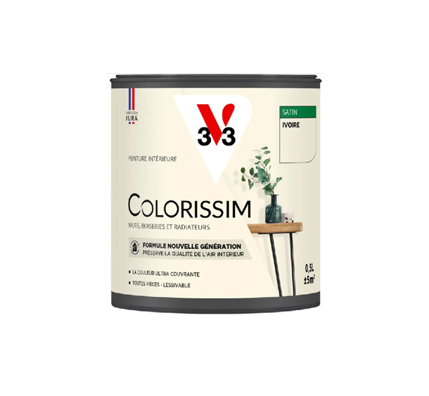 pot de peinture ivoire