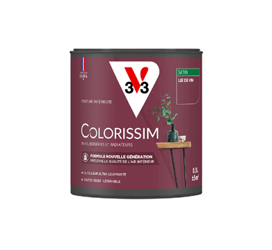 pot de peinture lie de vin v33