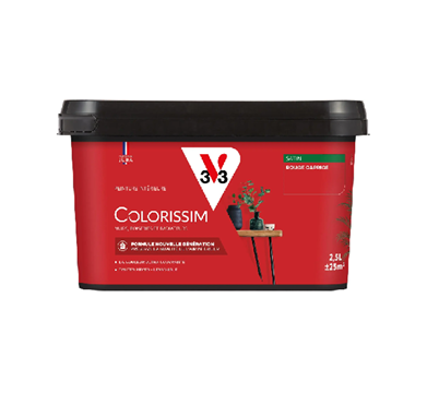 pot de peinture rouge caprice v33