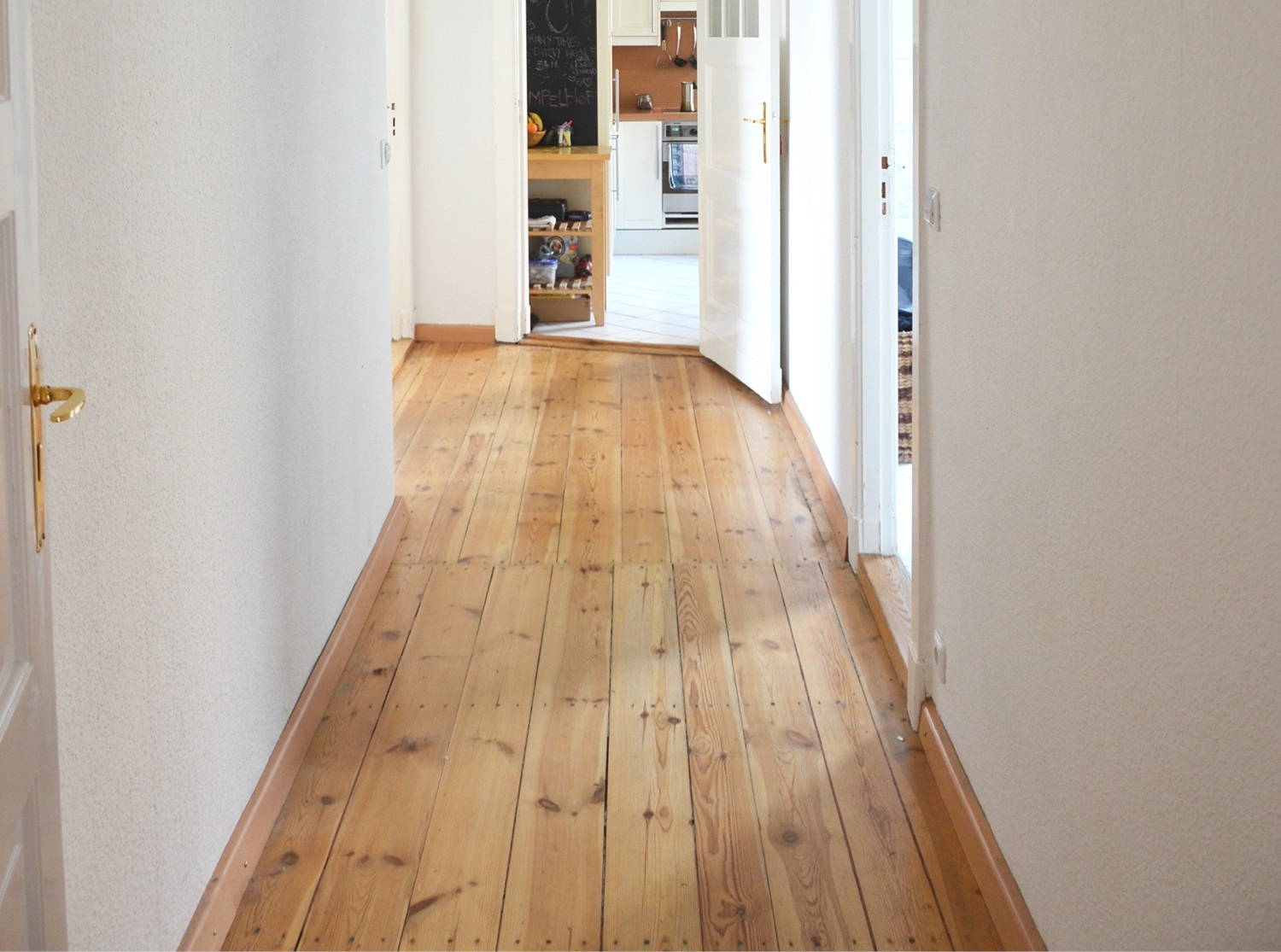 couloir en parquet