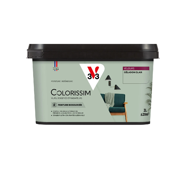 pot de peinture céladon clair v33