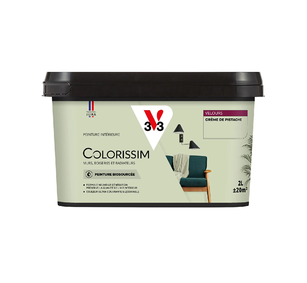 pot de peinture crème de pistache v33