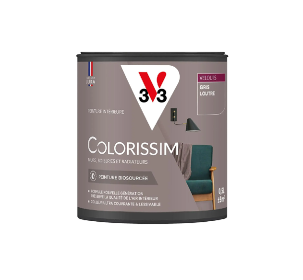 pot de peinture gris loutre v33