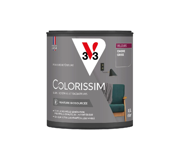 pot de peinture ombre grise v33