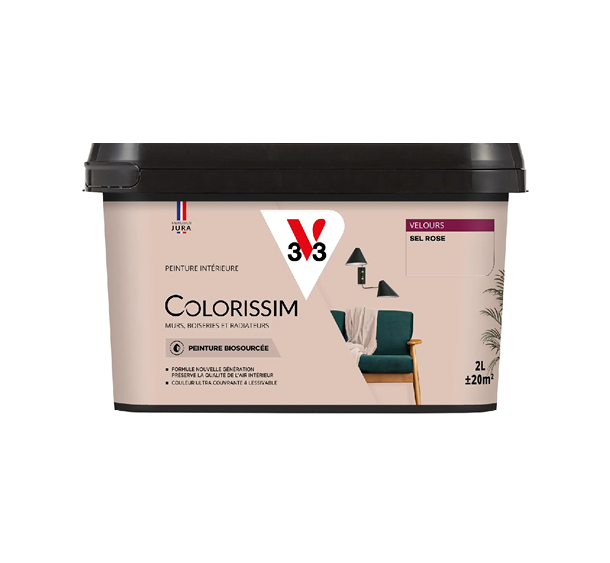 pot de peinture sel rose v33
