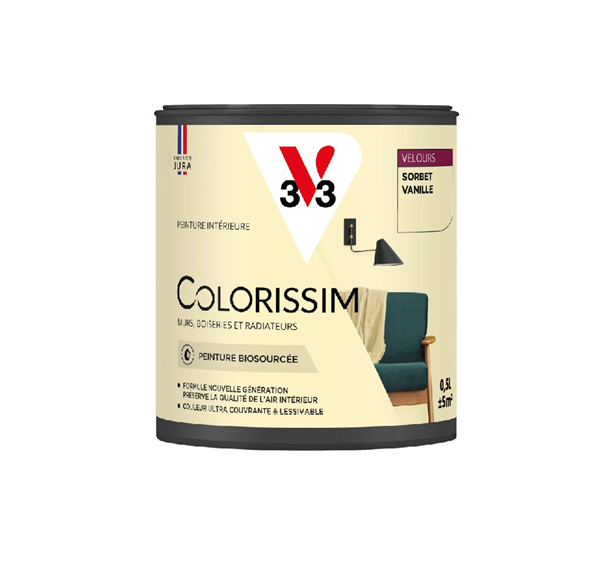 pot de peinture sorbet vanille v33
