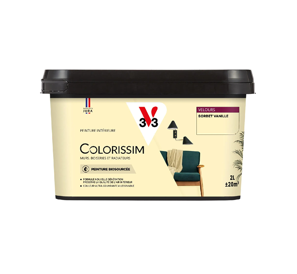 pot de peinture sorbet vanille v33