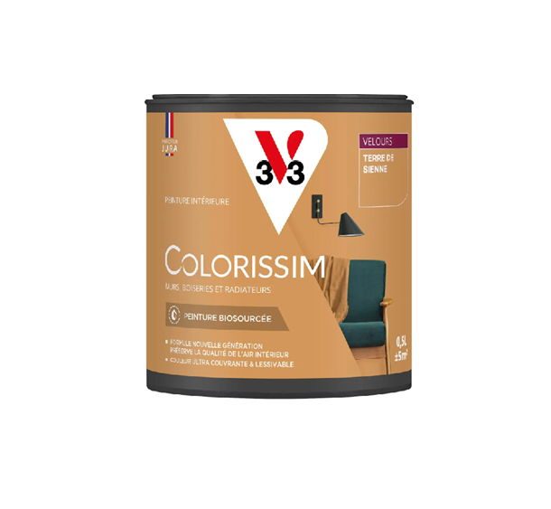 pot de peinture terre de sienne v33