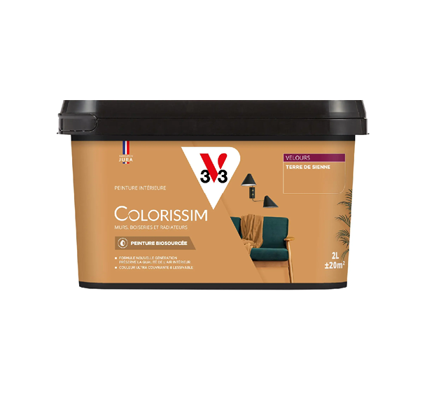 pot de peinture terre de sienne v33