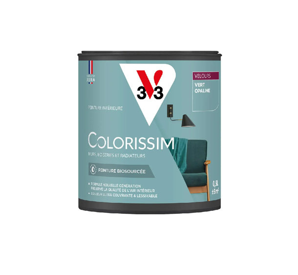 pot de peinture vert opaline v33