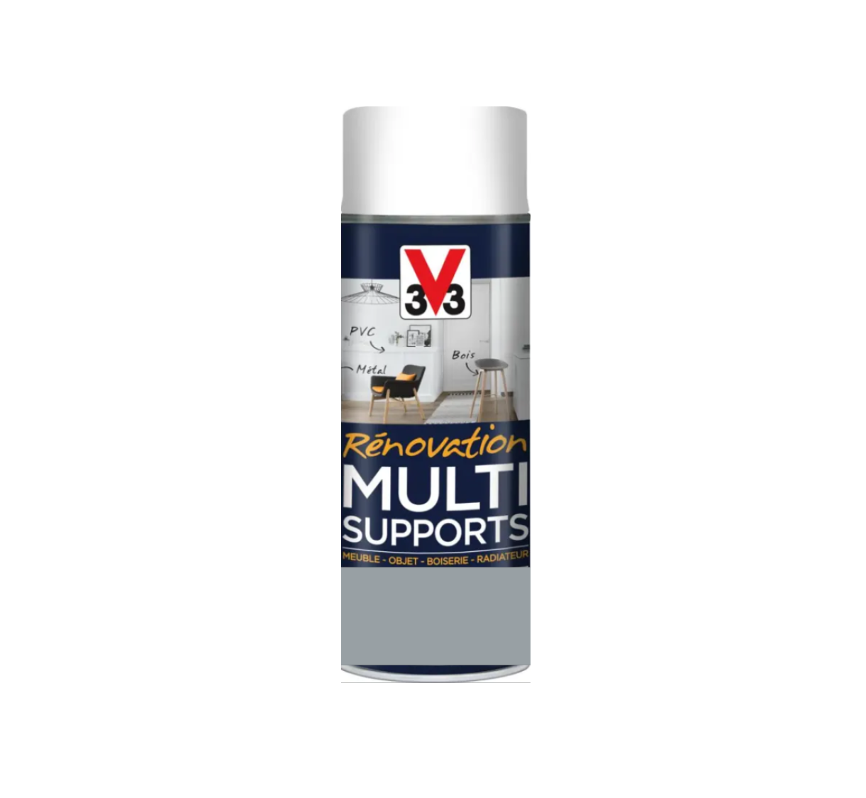 aérosol peinture rénovation gris galet v33