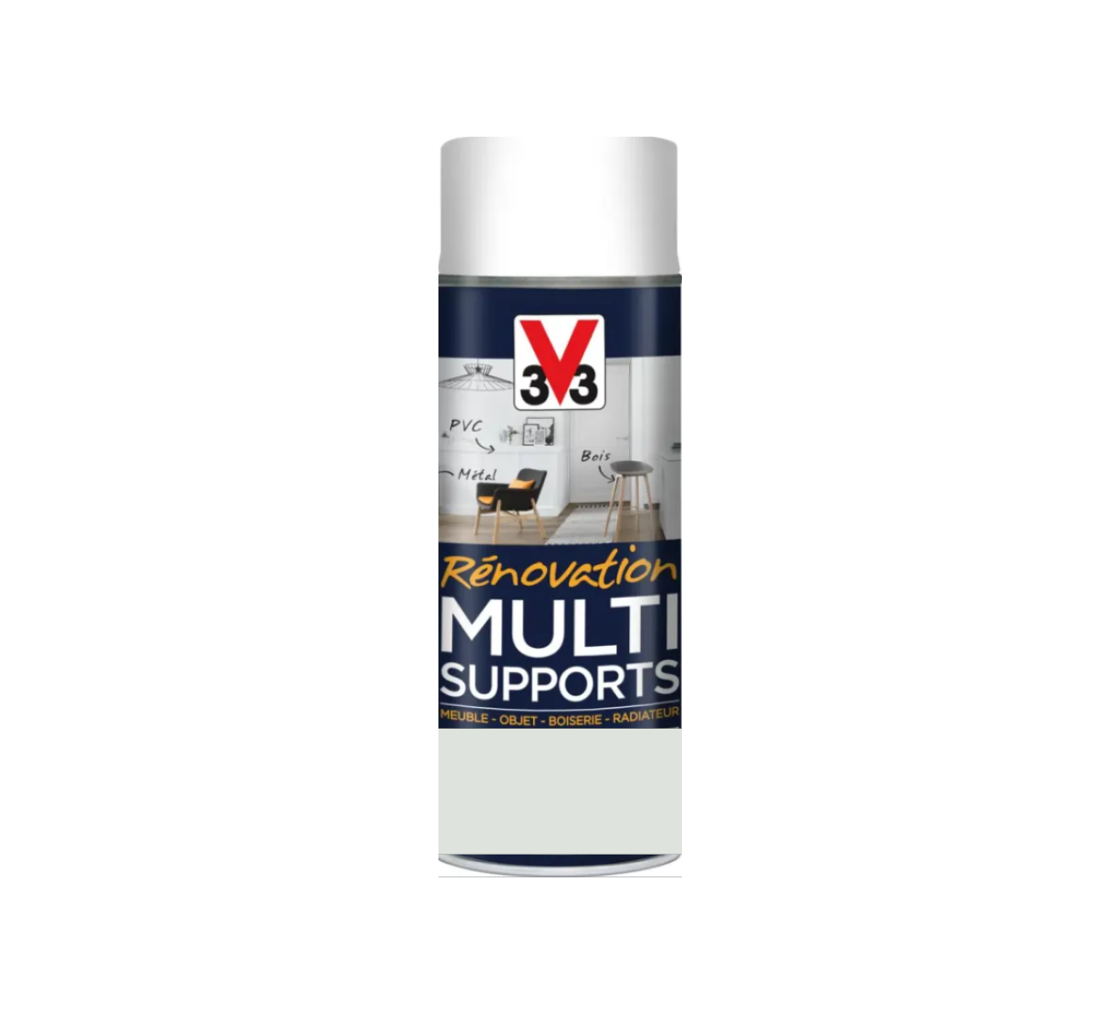 aérosol peinture rénovation gris porcelaine v33