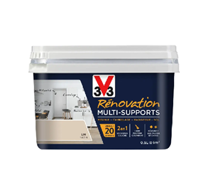 Pot de peinture rénovation lin v33