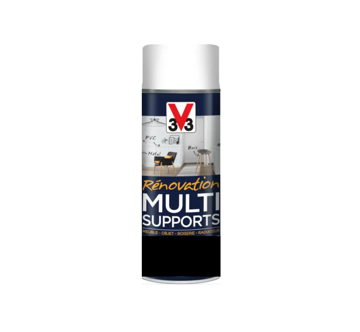peinture rénovation aérosol noir v33