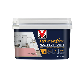 pot de peinture rénovation rose bohème v33