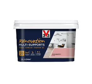 pot de peinture rénovation rose bohème v33