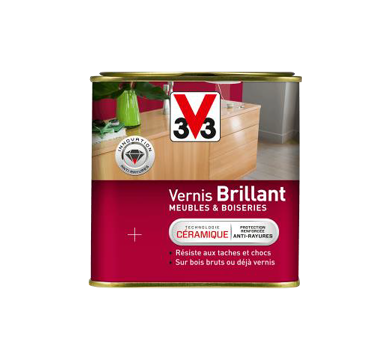 pot vernis brillant incolore v33