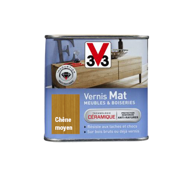 pot vernis mat chêne moyen v33
