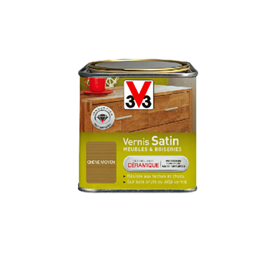 pot vernis satin chêne moyen v33